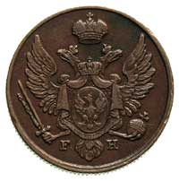 3 grosze 1830, Warszawa, odmiana z literami F - H, Plage 171, Bitkin 1038, patyna