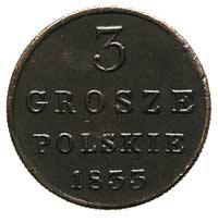 3 grosze 1833, Warszawa, Plage 176, Bitkin 1046,