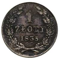 1 złoty 1835, Wiedeń, Plage 294, ciemna patyna, pięknie zachowany egzemplarz