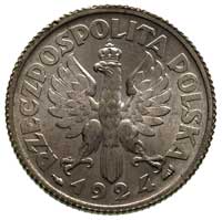 1 złoty 1924, Paryż, Parchimowicz 107 a, piękny egzemplarz