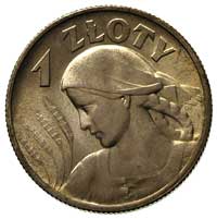 1 złoty 1925, Londyn, Parchimowicz 107 b, wyśmienity egzemplarz, delikatna patyna