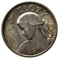 1 złoty 1925, Londyn, Parchimowicz 107 b, wyśmienity egzemplarz, delikatna patyna