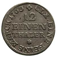 1/12 talara 1763, Drezno, Merseb. 1894