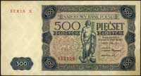 500 złotych 15.07.1947, seria X, Miłczak 132a, m