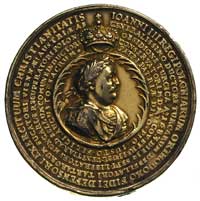 medal z okazji utworzenia przez Polskę, Austrię, Rosję oraz Wenecję koalicji antytureckiej w 1684 ..