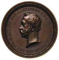 medal autostwa Minheymera wybity w 1857 r. z okazji otwarcia Akademii Medyczno-Chirurgicznej w War..
