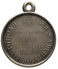 medal Za Obronę Sewastopola 1854-1855, srebro, 28 mm, 12.00 g, Diakov 632.1 (R1)