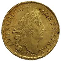 podwójny louis d’or 1693 / N, Montpelier, Gadoury 260, Fr. 432, złoto 13.53 g, bardzo ładny, rzadk..