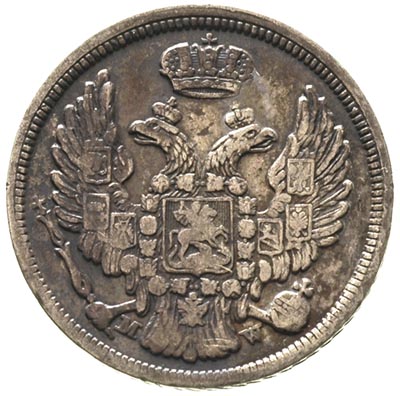 15 kopiejek = 1 złoty 1836, Warszawa, 9 piór w o