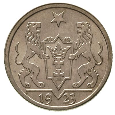 1 gulden 1923, Utrecht, Koga, Parchimowicz 61 a, wyśmienity egzemplarz