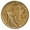 5 złotych 1959, na rewersie wypukły napis PRÓBA, Parchimowicz P-230 b, nakład 100 sztuk, mosiądz 9..