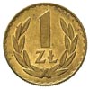 1 złoty 1949, na rewersie wklęsły napis PRÓBA, Parchimowicz P-215 b, nakład 100 sztuk, mosiądz 6.7..