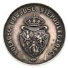 medal na pamiątkę uwłaszczenia włościan w 1863 roku, Aw: Trójpolowa tarcza herbowa pod koroną i na..