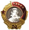 order Lenina z mocowaniem na śrubę, złoto i platyna, 43.50 g wraz z nakrętką, na stronie odwrotnej..
