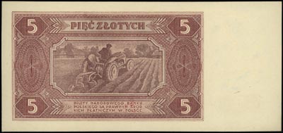 5 złotych 1.07.1948, seria BC, Miłczak 135c, po 