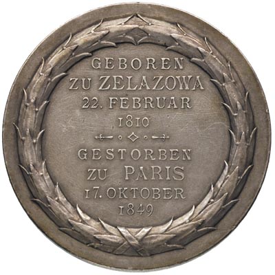 Fryderyk Chopin-medal autorstwa Lauera 1910 r., 