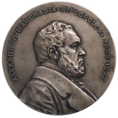 Aleksander margrabia Wielopolski-medal autorstwa