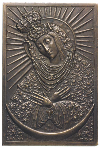 Matka Boska Ostrobramska - plakieta autorstwa S. R. Koźbielewskiego, niesygnowana, 1926 r.