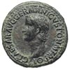 Kaligula 37-41, as 37-38, Rzym, Aw: Głowa cesarza w lewo, Rw: Westa siedząca na tronie w lewo, trz..