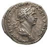 Trajan 98-117, denar 101-102, Aw: Popiersie cesarza w prawo, Rw: Wiktoria krocząca w prawo, trzyma..
