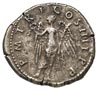 Trajan 98-117, denar 101-102, Aw: Popiersie cesarza w prawo, Rw: Wiktoria krocząca w prawo, trzyma..