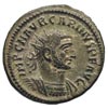 Karinus 283-285, antoninian bilonowy, Trypolis, Aw: Popiersie cesarza w prawo, Rw: Cesarz stojący ..