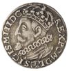 trojak 1601, Kraków, odmiana z głową króla w lewo, ciemna patyna