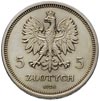 5 złotych 1928, Warszawa, Nike, srebro 17.90 g, moneta wybita głębokim stemplem, Parchimowicz P-14..