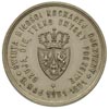 medalik na 100-lecie Konstytucji 3 Maja 1891 r., Aw: W wieńcu laurowym pod korona czteropolowa tar..