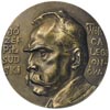 medal autorstwa Konstantego Laszczki poświęcony Józefowi Piłsudskiemu 1917 r., Aw: Popiersie Piłsu..