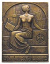 Związek Przemysłu Chemicznego-plakieta sygn. J. Aumiller, wykonana na 10-lecie Związku, 1931 r,; S..