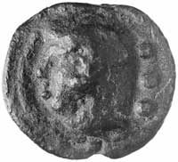 AE-quadrans (1/4 aes grave) system libralny 222-205 r. pne, Aw: Głowa Herkulesa w lewo, Rw: Dziób ..