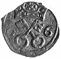 denar 1606, Poznań, Aw: Klucze, Rw: Orzeł, Kop.I