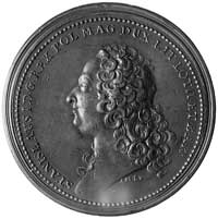 medal z okazji wzniesienia w Nancy pomnika Ludwika XV, autorstwa Anny Marii St-Urbain 1755, Aw: Po..