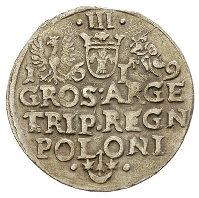 trojak 1619, Kraków, Iger K.19.1.a