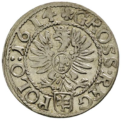 grosz 1614, Kraków, odmiana bez kropki w dacie
