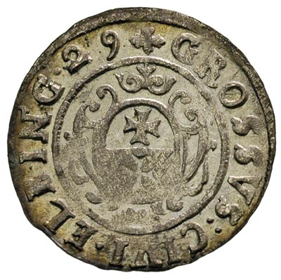 grosz 1629, Elbląg, okupacja szwedzka, popiersie