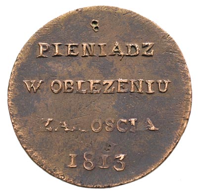 6 groszy 1813, Zamość, Plage 121, miedź 9.55 g, 