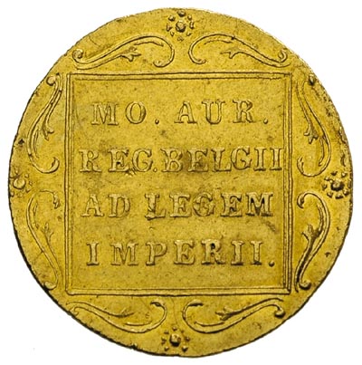 dukat 1831, Warszawa, kropka za pochodnią, złoto 3.50 g, Plage 271, Fr. 114, lekko gięty, ale dość ładny