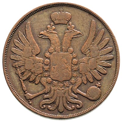 2 kopiejki 1852, Warszawa, Plage 482, Bitkin 862
