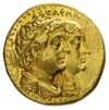 Egipt, Ptolemeusz II Philadelphos 285-246 pne, tetradrachma, Aw: Głowa Ptolemeusza II i Arsinoe II..
