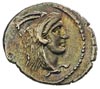 L. Papius Celsus, denar 45 pne, Aw: Głowa Juno S