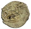 Włodzimierz Olgierdowicz 1377-1395, moneta srebrna, ok. 1390, Kijów, Aw: Krzyż bez kulek, Rw: Tamg..