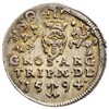 trojak 1594, Wilno, Iger V.94.1.a, Ivanauskas 1062:210, moneta wybita dwukrotnie (na awersie i rew..