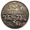 Jan III Sobieski, medal autorstwa Jana Retecke wybity z okazji bitwy pod Wiedniem, Aw: Widok bitwy..