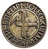 samolotowy lot okrężny, medal niesygnowany 1930 r., Aw: Stylizowana sylwetka ptaka, napis wokoło L..