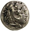 Macedonia,  następcy Aleksandra III, tetradrachma po 317 pne, Babilon, Aw: Głowa Heraklesa w nakry..