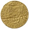 dukat 1586, Gdańsk, Aw: Popiersie króla w prawo i napis wokoło, Rw: Herb Gdańska i napis wokoło, z..