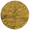 dukat 1587, Królewiec, Aw: Postać i napis, Rw: Orzeł i napis, złoto 3.42 g, Bahr. 1283, Fr. 315, g..