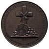 medal wybity dla upamiętnienia rusinów pomordowanych przez carat w 1874 r, Aw: Tarcza herbowa pols..